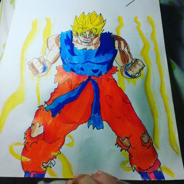 Primera vez que Goku se transforma en SSJ1 by DiegoArtDBZ on DeviantArt Primera vez que Goku se transforma en SSJ1 by DiegoArtDBZ on DeviantArt