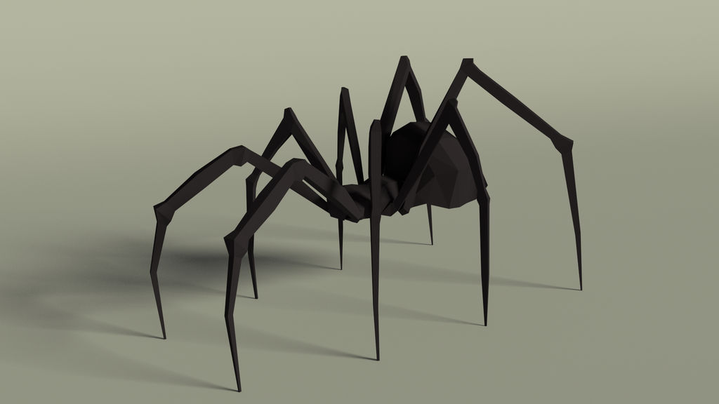Low Poly Spider Model by Lyirog on DeviantArt