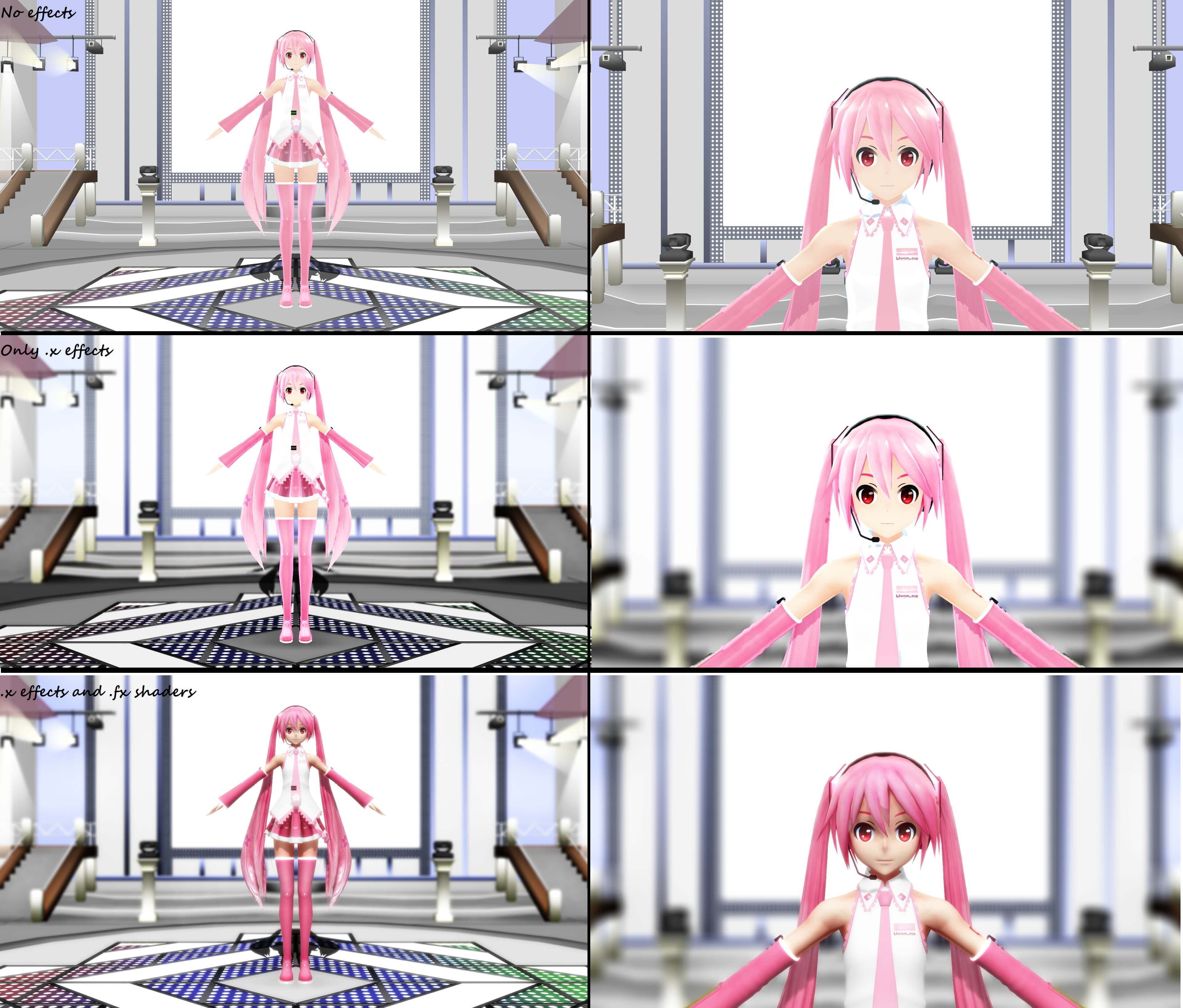 [MMD] pmotskin +other effects [Comparison]
