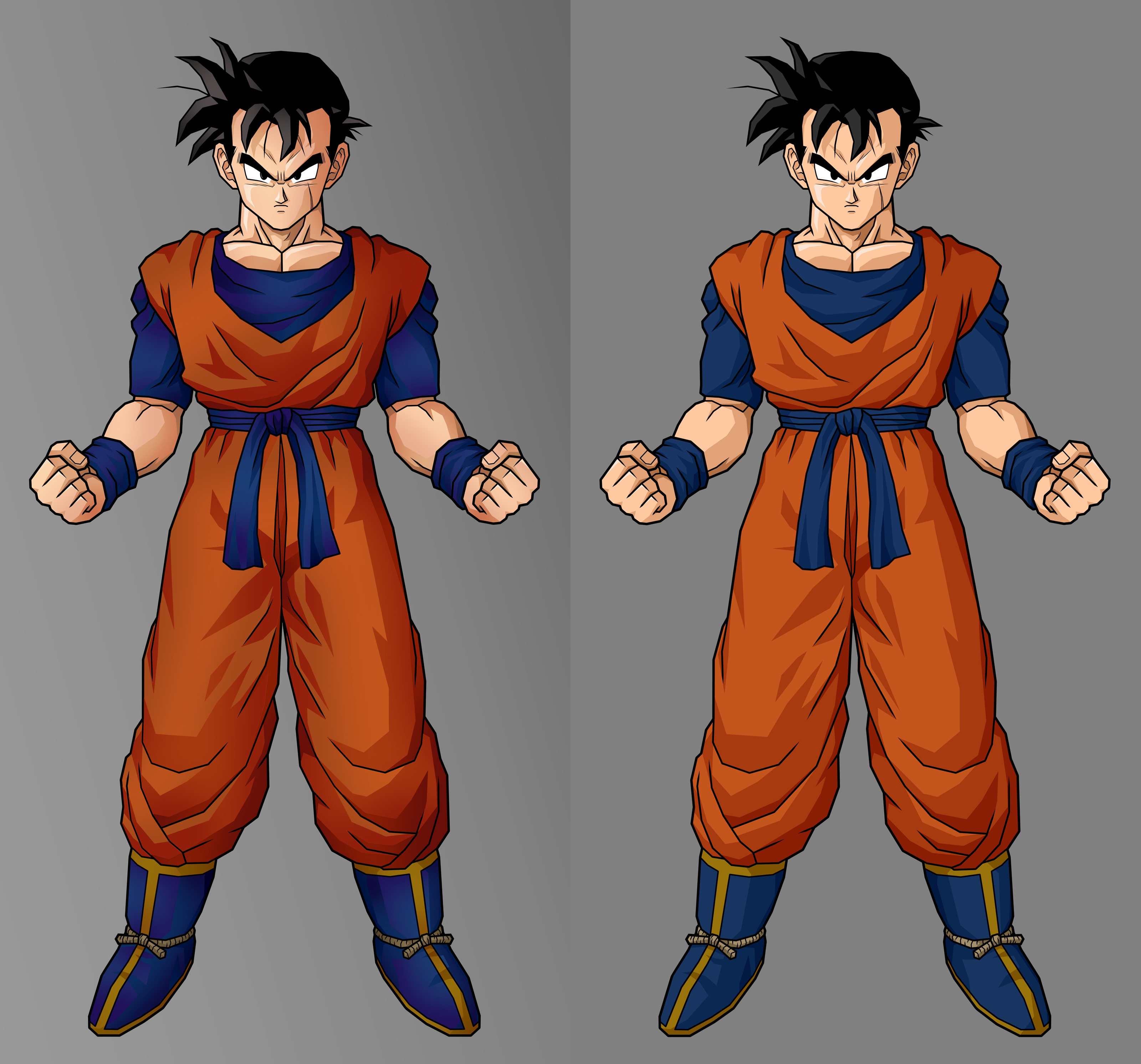 Future gohan, adv cell shading