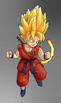 Chibi Goku, Super Saiyan