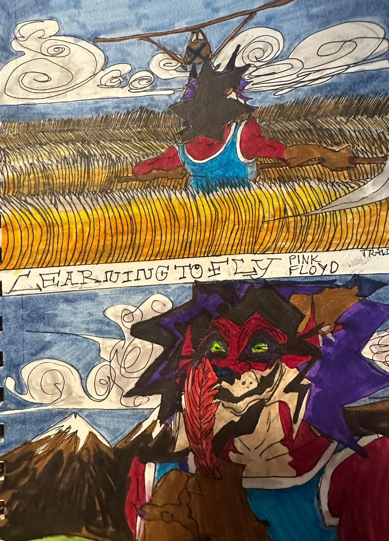 Schuylar learning to fly music video fanart