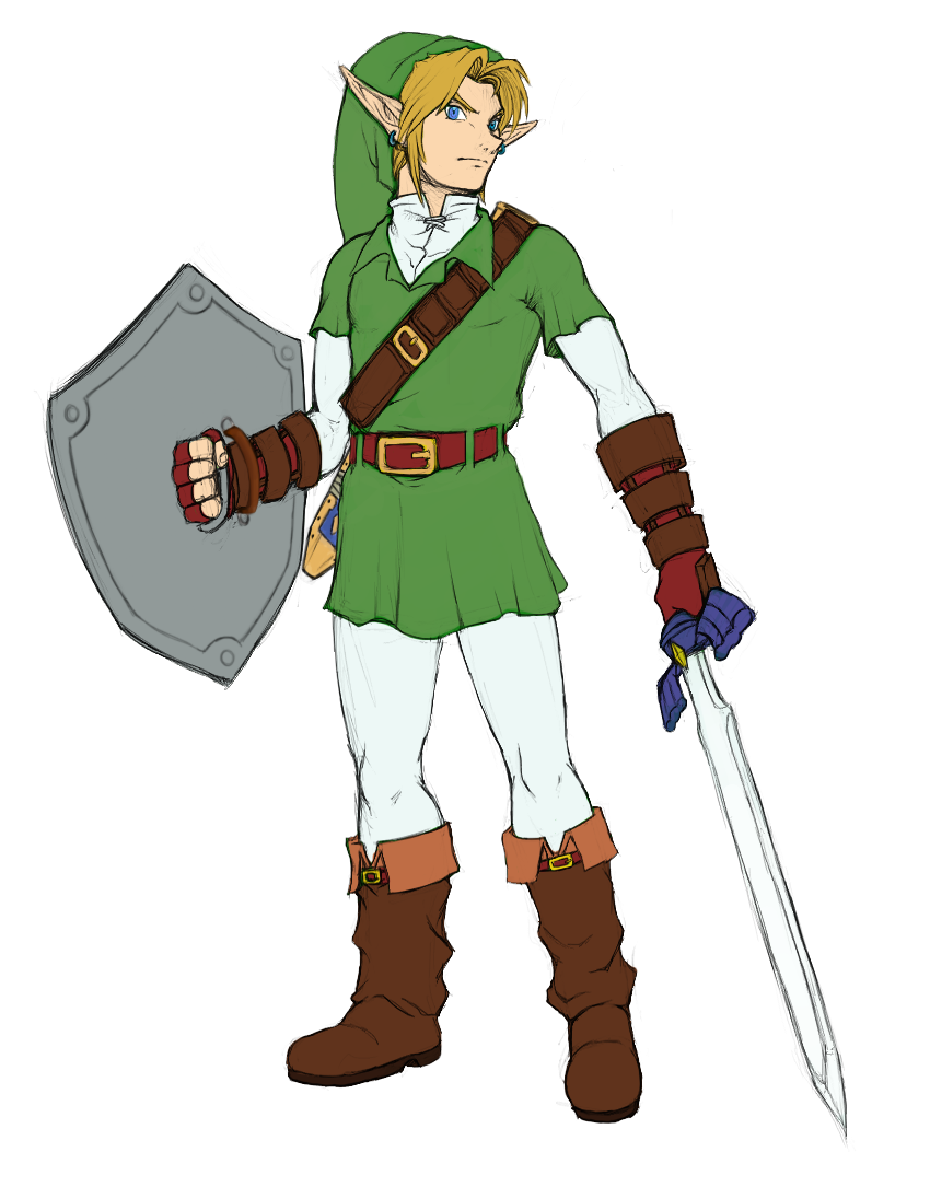 Oot Link (Kokiri Tunic) ~ Official Artwork