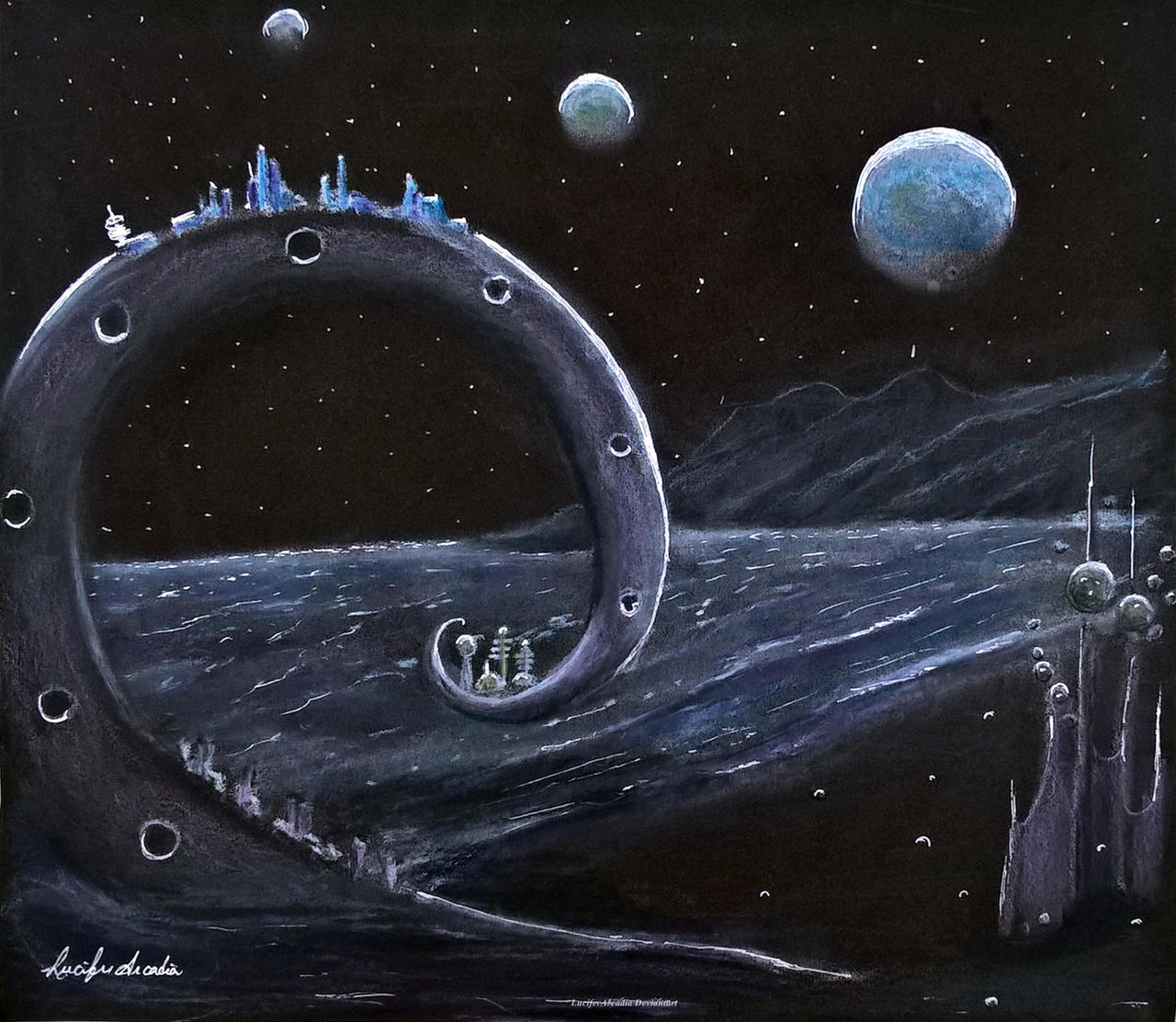 Alien civilization by LuciferArcadia on DeviantArt
