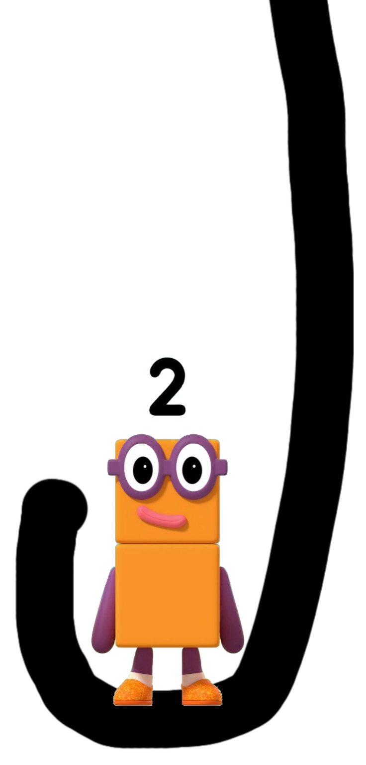 Number Blocks Two Character Numberblock 2 On Hook by 123riley123 on DeviantArt