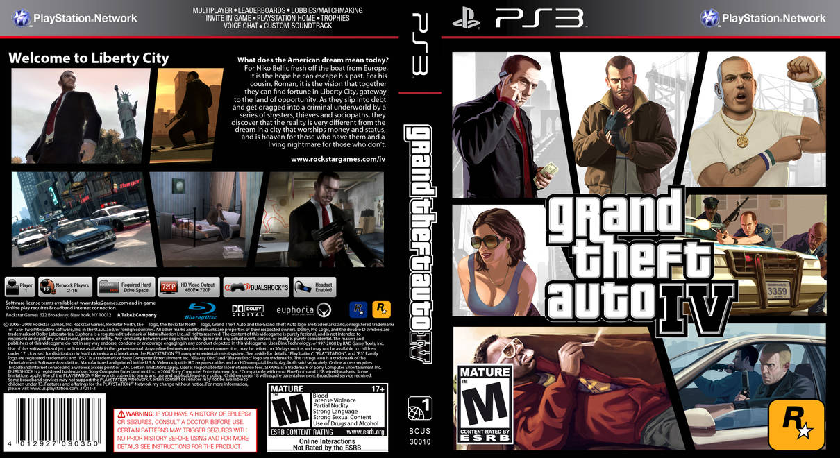 Grand Theft Auto IV Custom Cover by DampLake6000 on DeviantArt