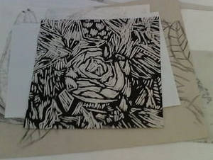 Lino Cutting Rose