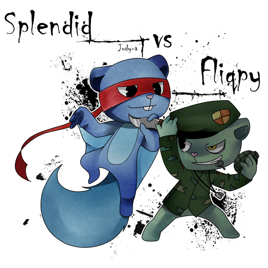 3 HTF - Splendid vs Flippy by Judy-a on DeviantArt