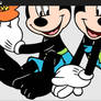 mickey and Minnie feet clipart 1