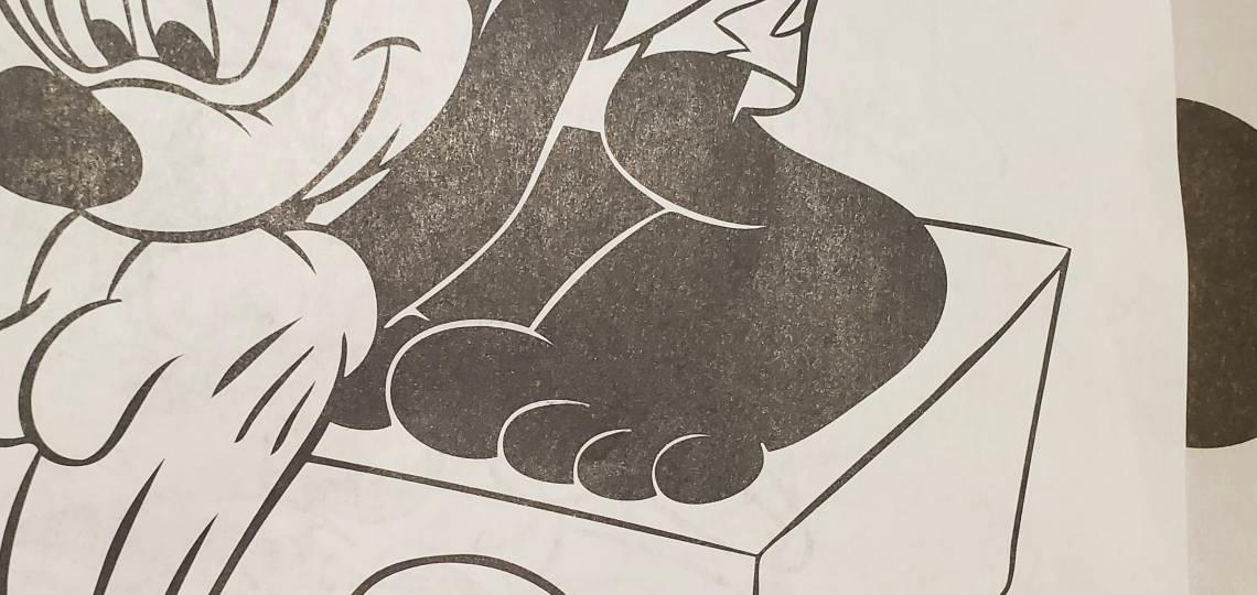 Mickey mouse feet coloring page 3 by Romanceguy on DeviantArt