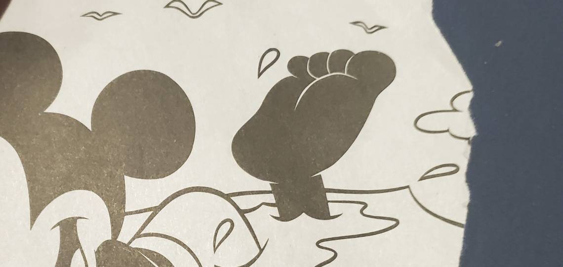 Mickey mouse feet coloring page 5 by Romanceguy on DeviantArt