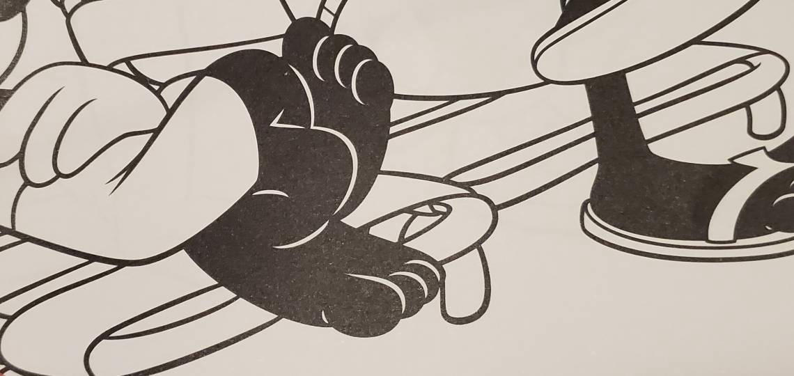 Mickey mouse feet coloring page 6 by Romanceguy on DeviantArt