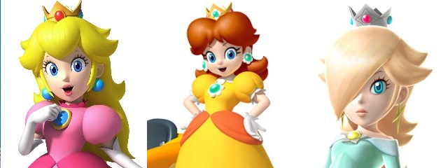 Threesome Princesses from Super Mario universe