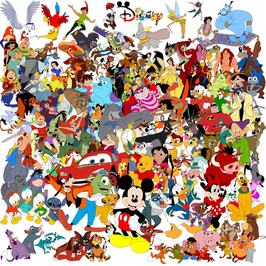 Characters Collages Deviantart Disney characters collage by polskienagrania1990 on DeviantArt