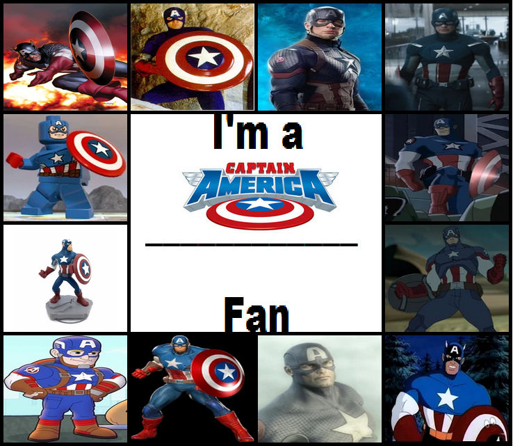 Captain Fan I'am a fan of Captain America by polskienagrania1990 on DeviantArt