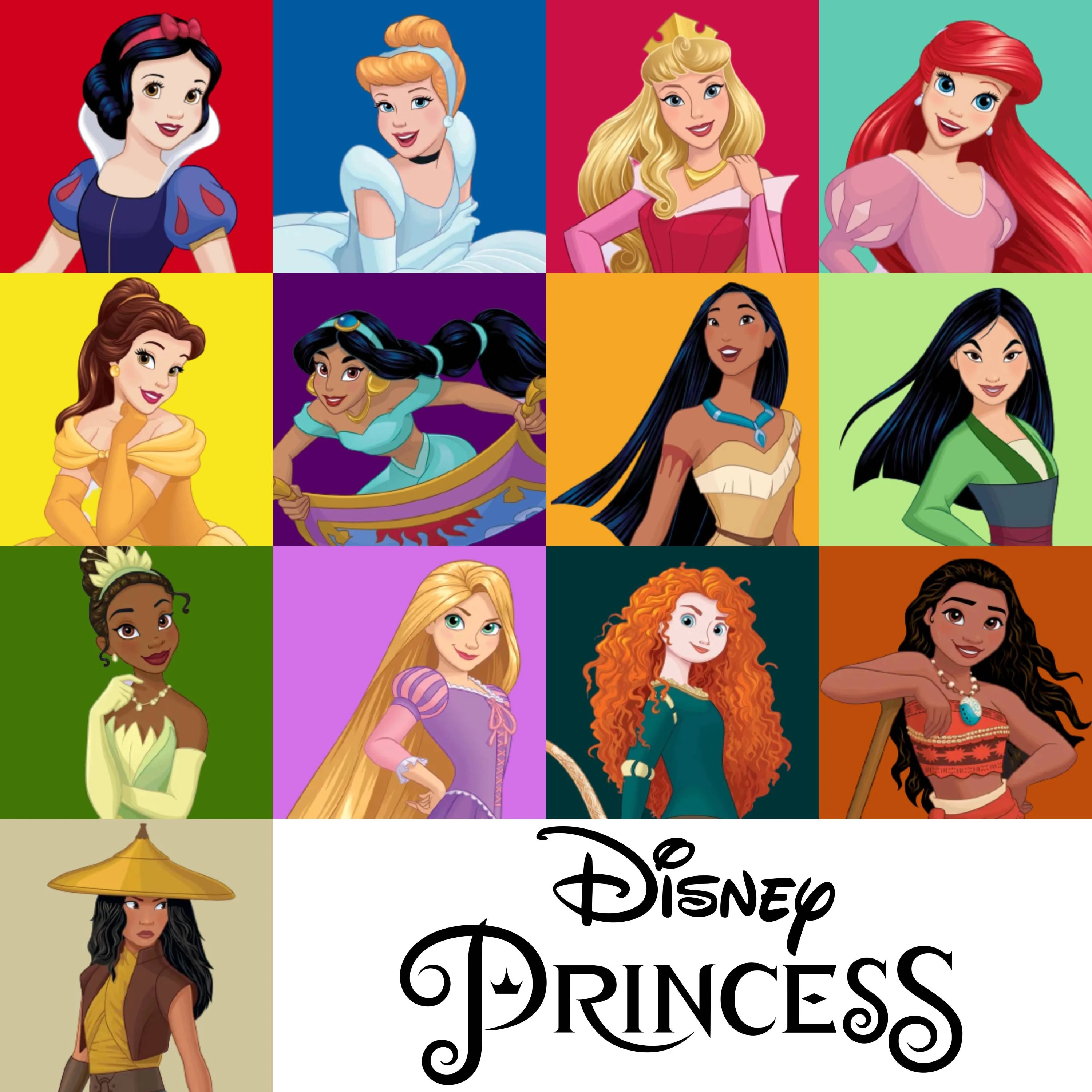 Disney Princesses and their favorite colors by polskienagrania1990