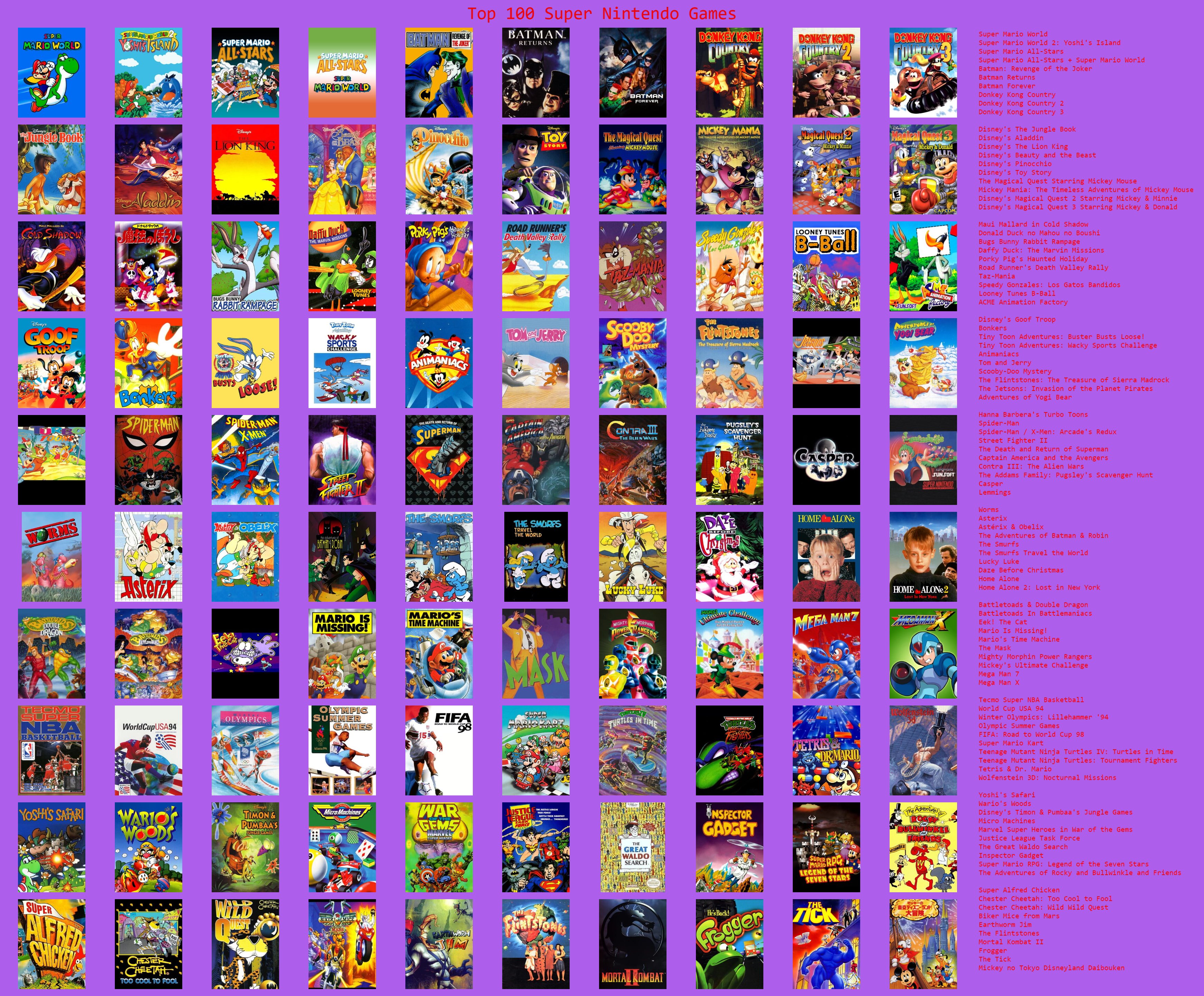 Top 100 super famicom games deals