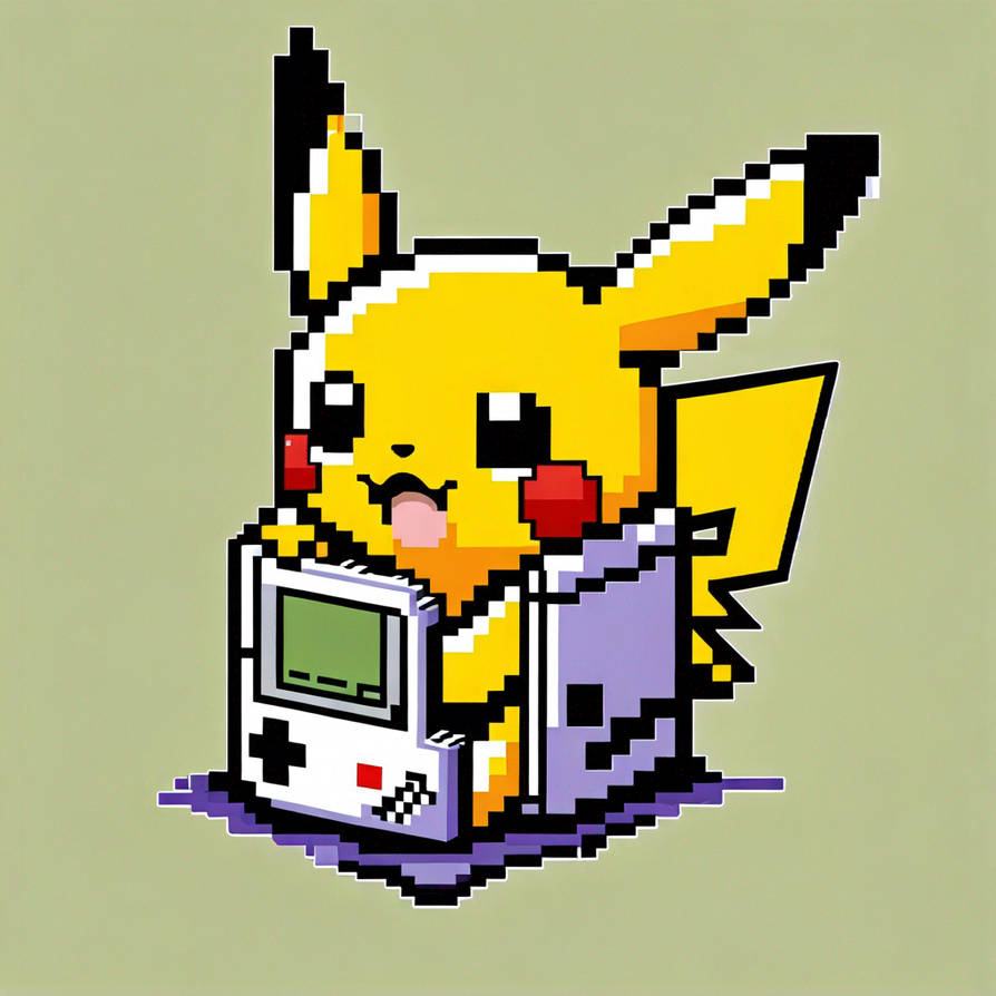 Pikachu Gamerpic Pikachu Playing Nintendo Game Boy by polskienagrania1990 on DeviantArt