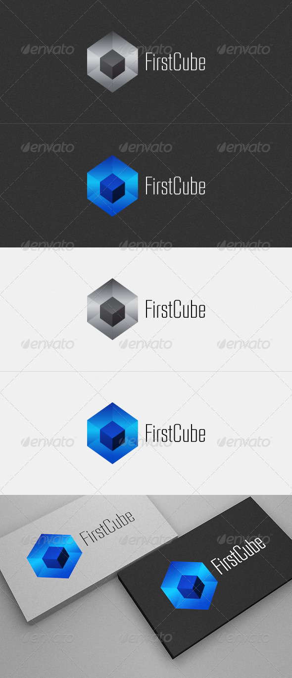 First Cube logo design