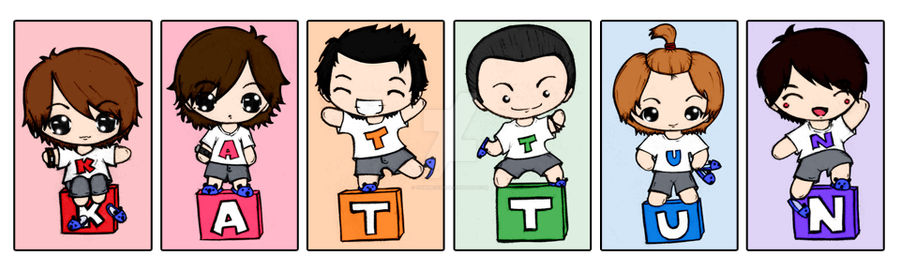 Chibi KAT-TUN dolls