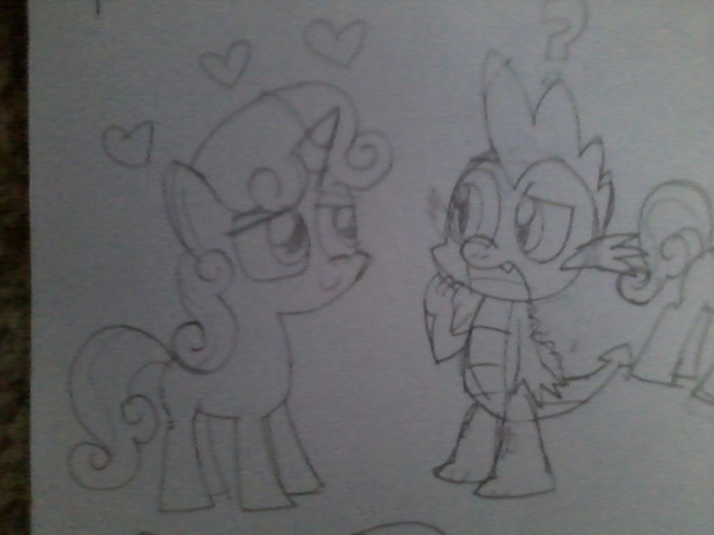 Sweetie Belle and Spike