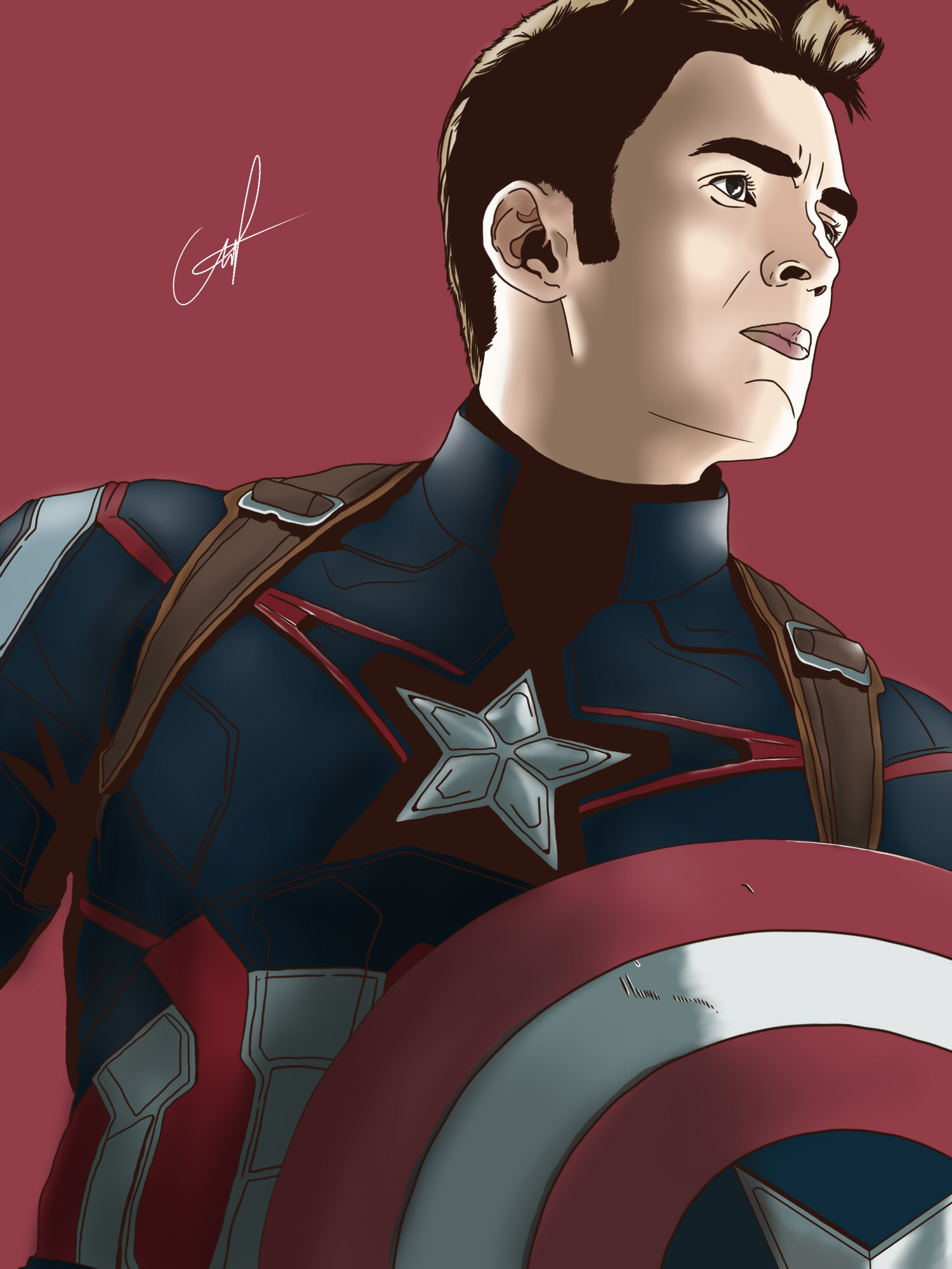 Captain America (Fan Art) by KennDraw on DeviantArt