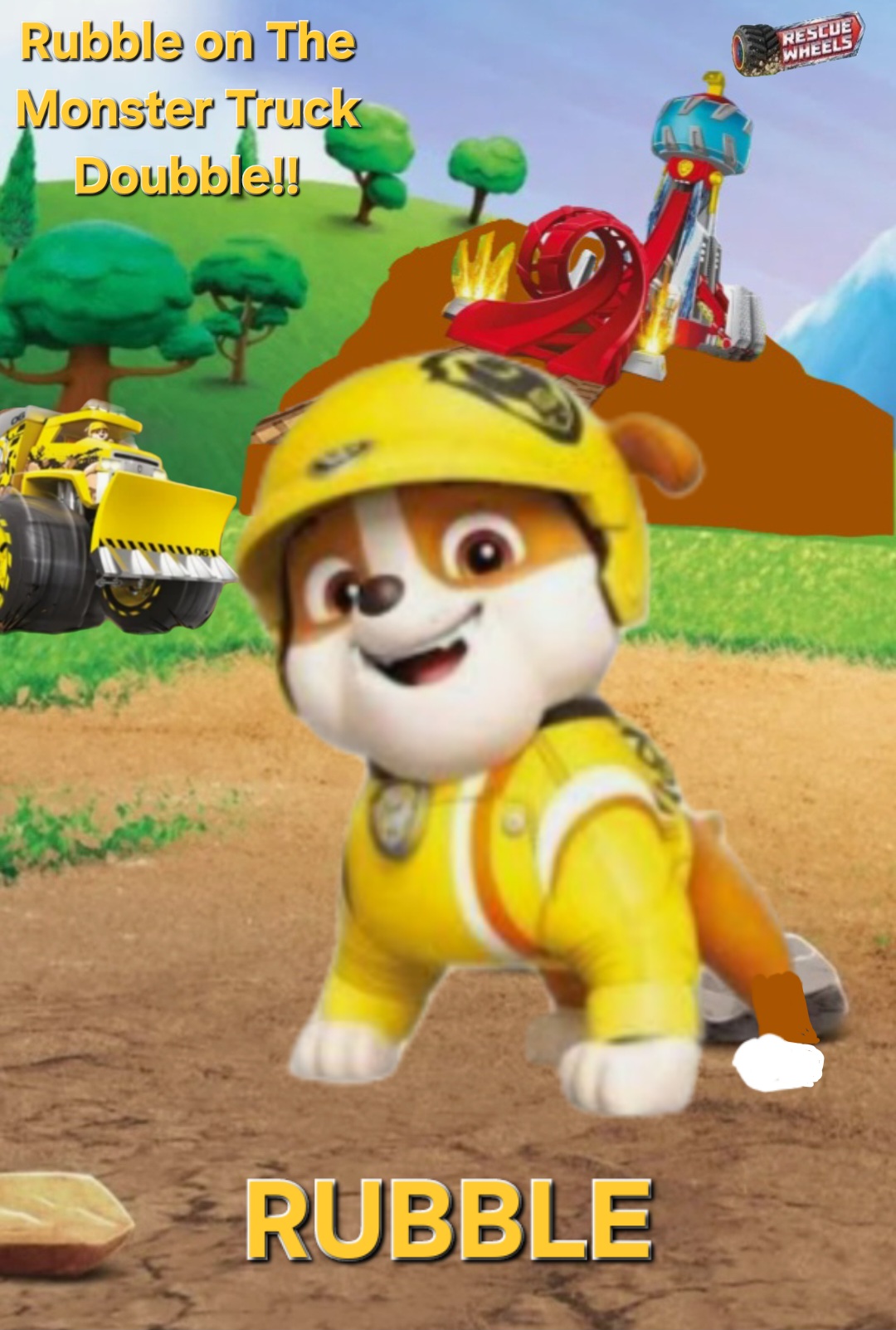 Rubbles Rig Paw Patrol Rescue Wheels Rubble Fanmade Poster Art by jennifermcafee on ...