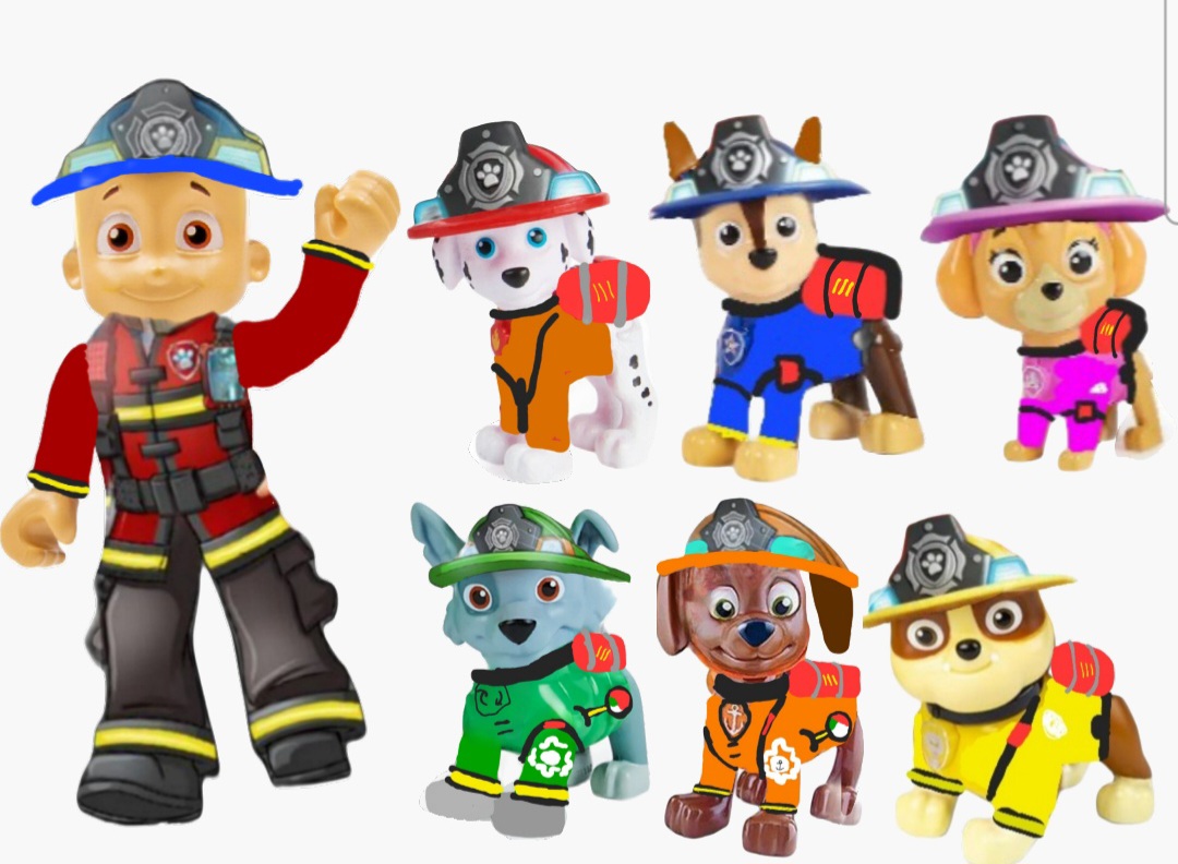 Fire Rescue Pups PAW Patrol Fire Rescue Figure Gift Pack 7 Piece Fi by jennifermcafee on ...