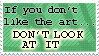 'If you don't like the art'