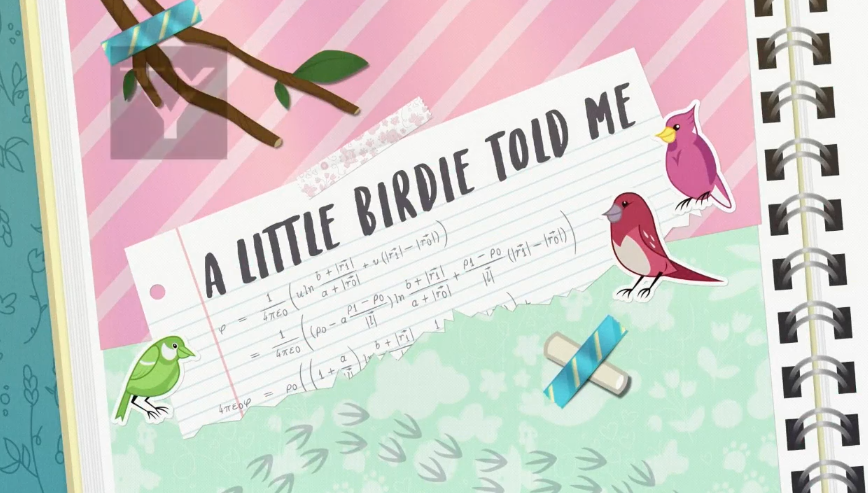 MLP EQG Littel Birdie told me part Name