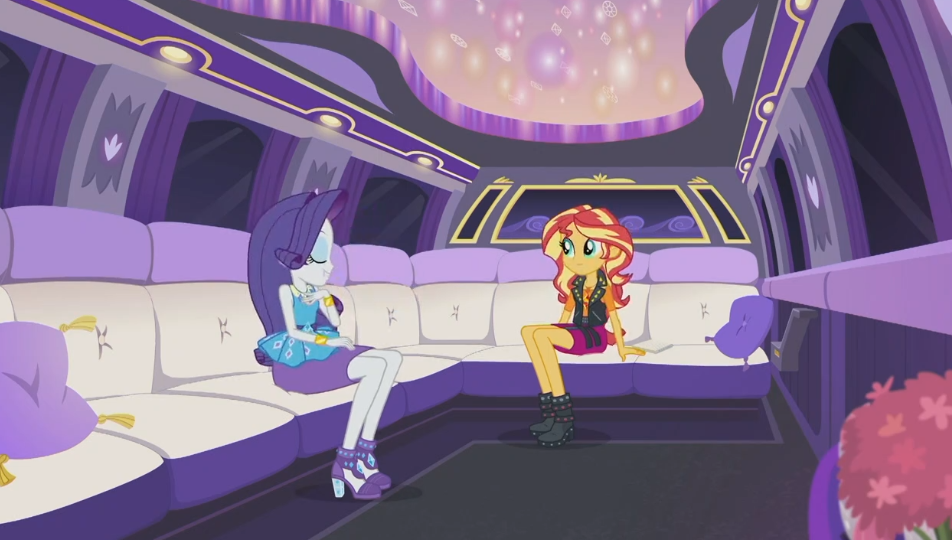 MLP EQG Driving Miss Sunset Moments 2