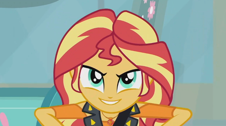 MLP EQG Driving Miss Sunset Moments 8