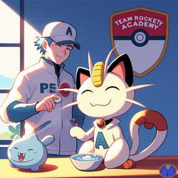 Meowth at Team Rocket Academy