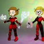 CMSN - Goth Saria to Harley Quinn TF