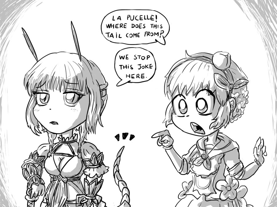 Snow White and La Pucelle by Glockens