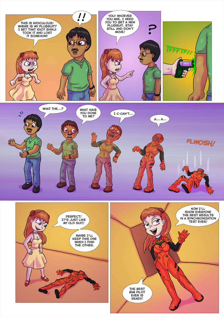 CMSN - Asuka's new plugsuit. by Glockens
