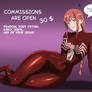The commission is open