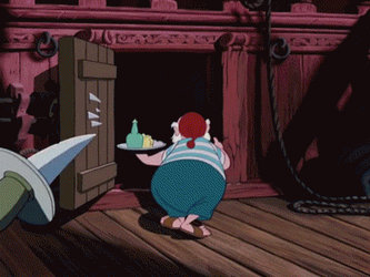 GIF! Smee's introduction scene WITH belly button!
