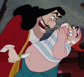 Hook jabbing at Smee's belly 2