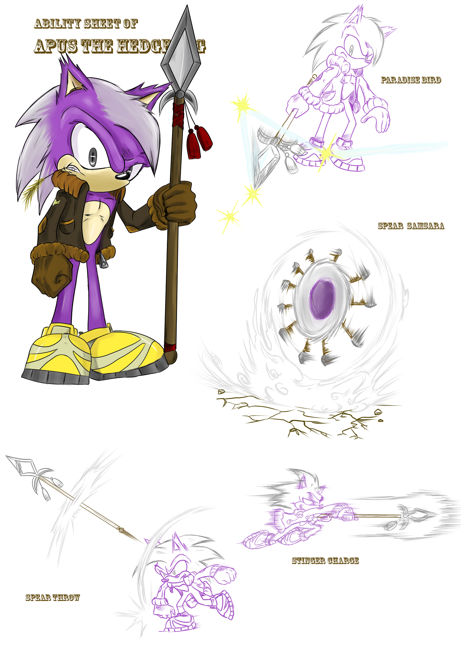 Apus the Hedgehog - Abilities