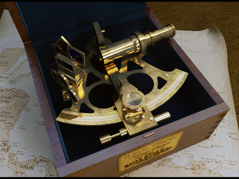 British Captains Brass Sextant