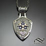 Zora's Sapphire Zelda Shield Pendant
