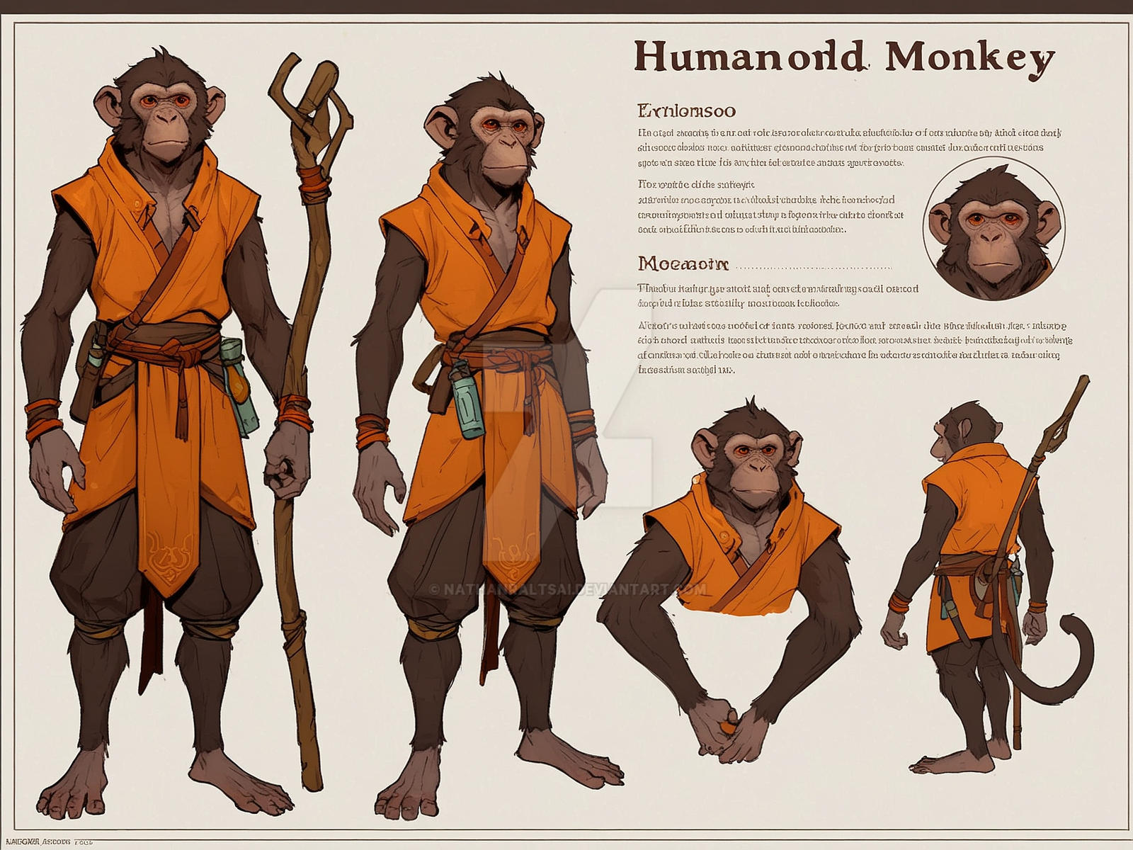 Simian Posturing Simian (5) by NathanRaltsAI on DeviantArt