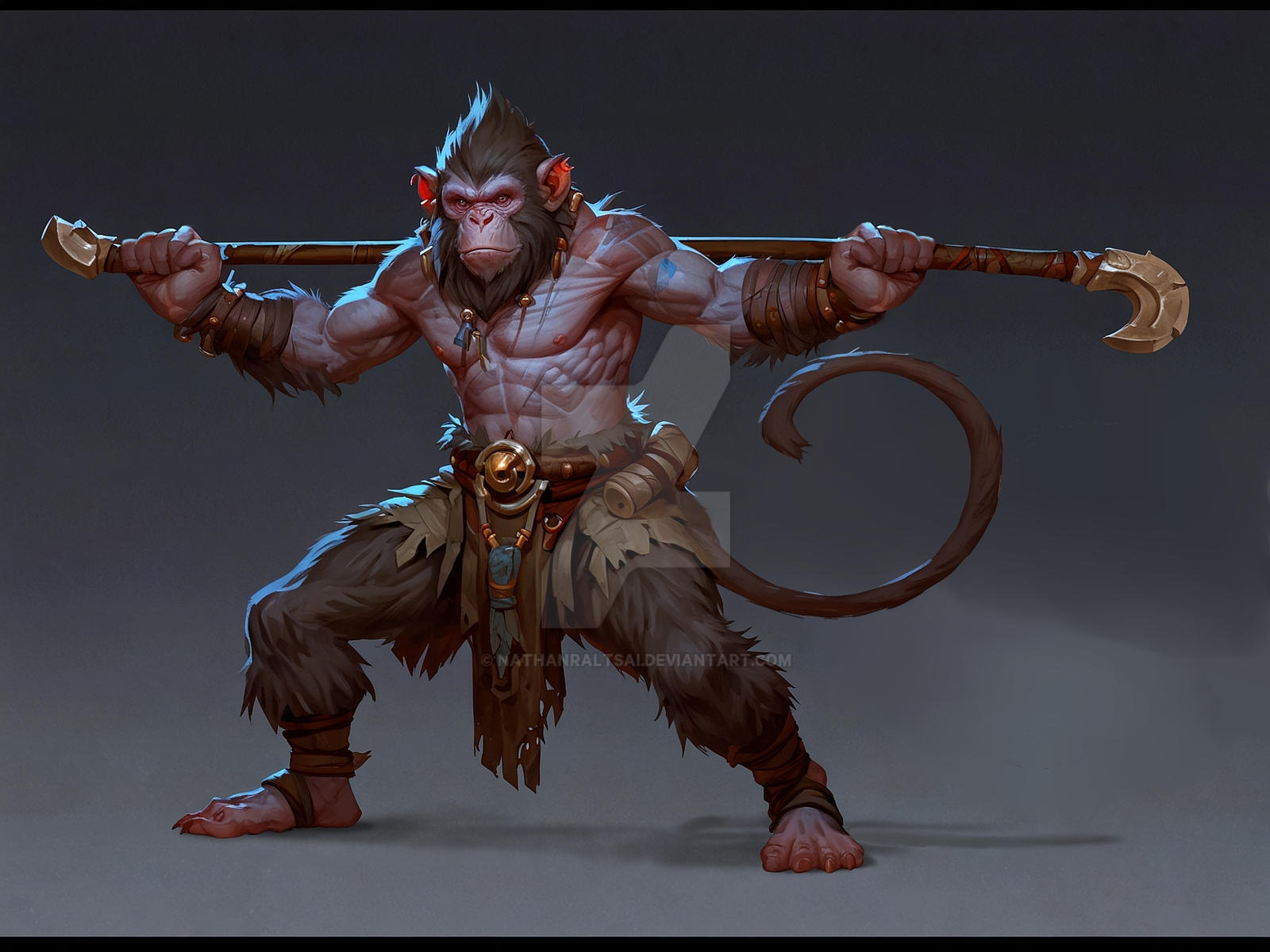 Simian Warrior (6) by NathanRaltsAI on DeviantArt