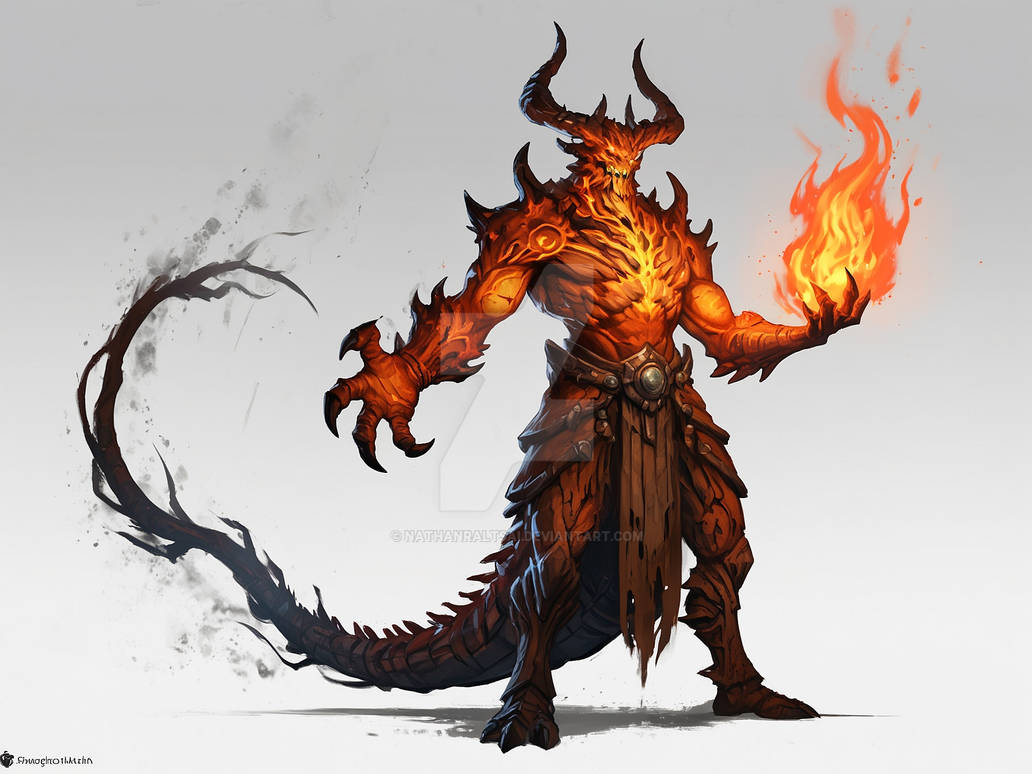 Pyroclasm Fiend by NathanRaltsAI on DeviantArt