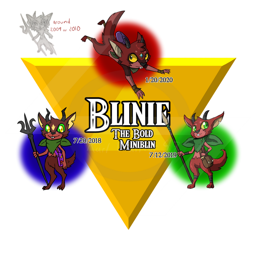 Blinie The Bold Miniblin through the years! by KarlWarrior47 on DeviantArt