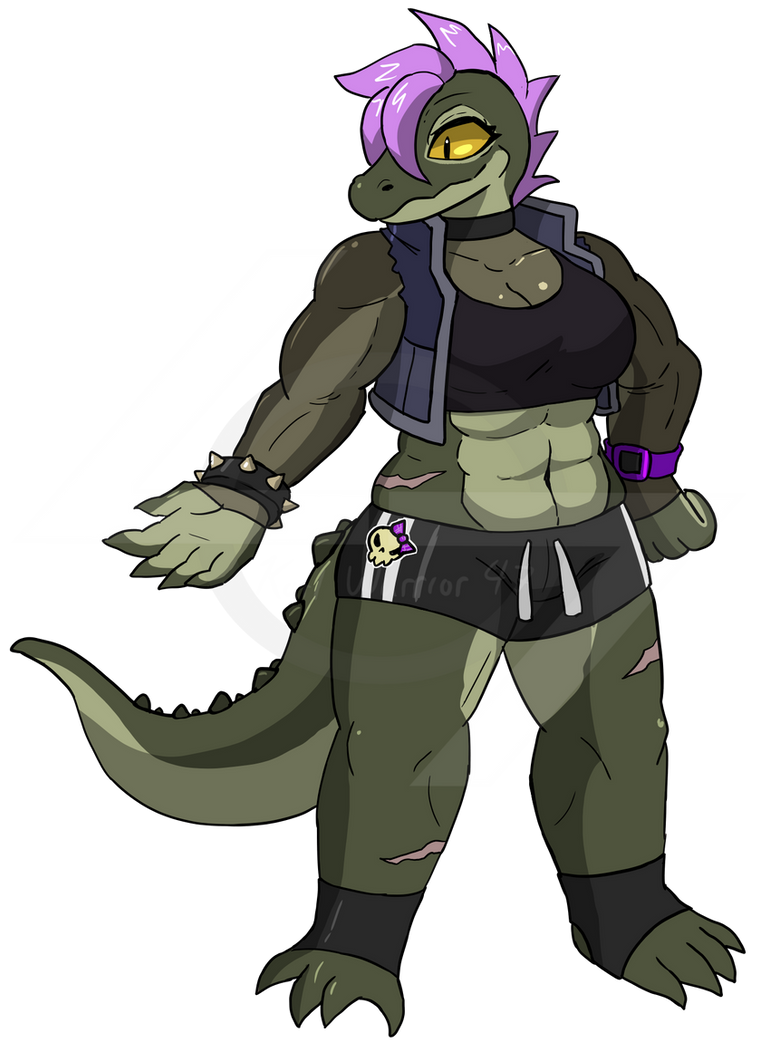 Rekka The Buff Punk Gator! by KarlWarrior47 on DeviantArt