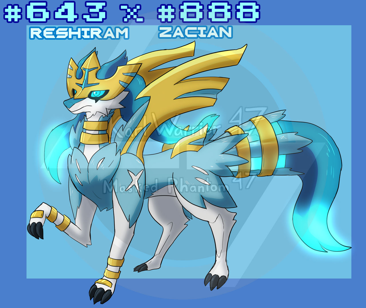Luxkrom (Luxray-Zekrom fusion) by jordanqv.deviantart.com on