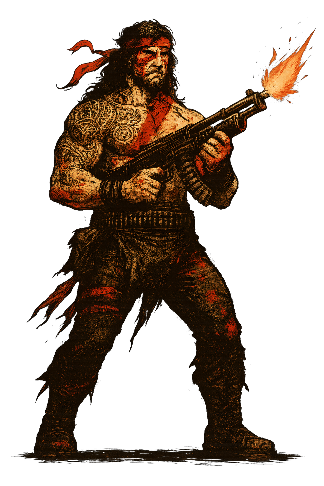 Ugly Rambo's Rambo by bruxurso on DeviantArt