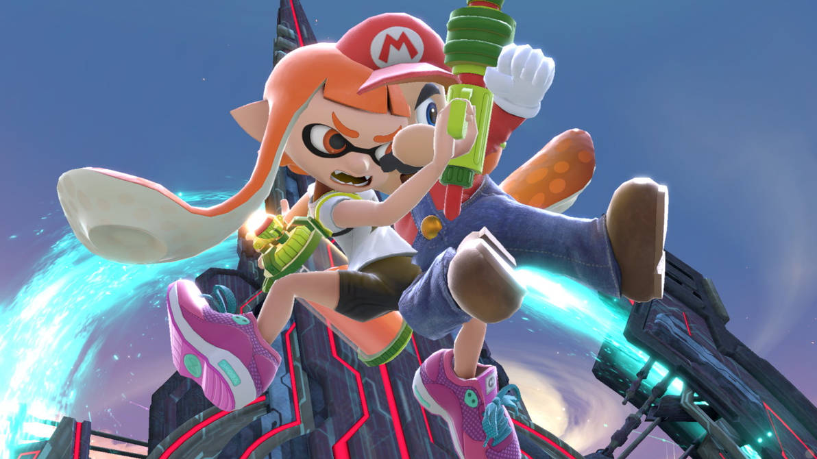 Mario and inkling girl hugs in fight by Eddazzling81 on DeviantArt